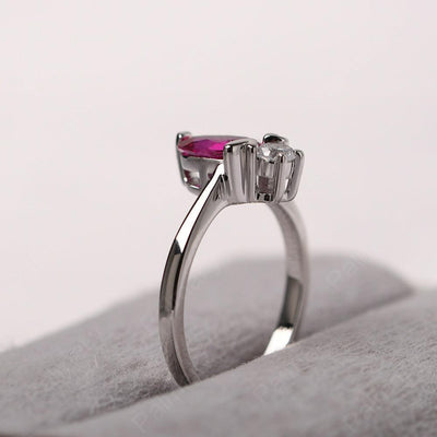 Oval Cut Ruby Bee Ring - Palmary