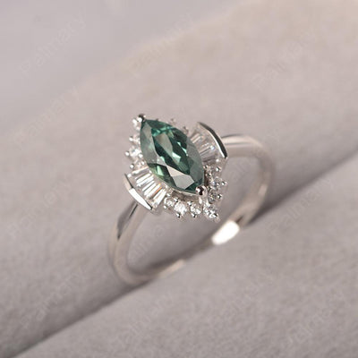 Marquise Cut Vintage Green Sapphire Rings - Palmary