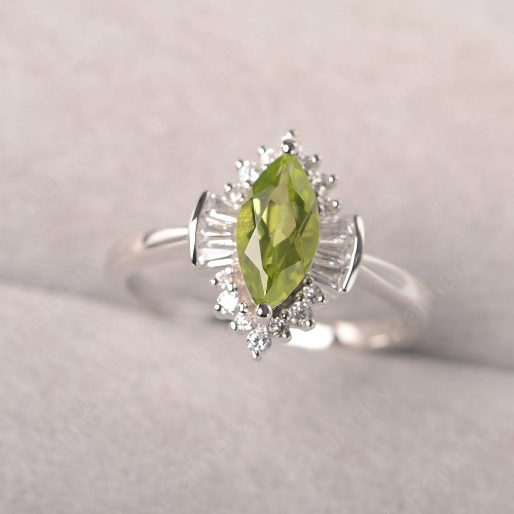 Marquise Cut Vintage Peridot Rings - Palmary