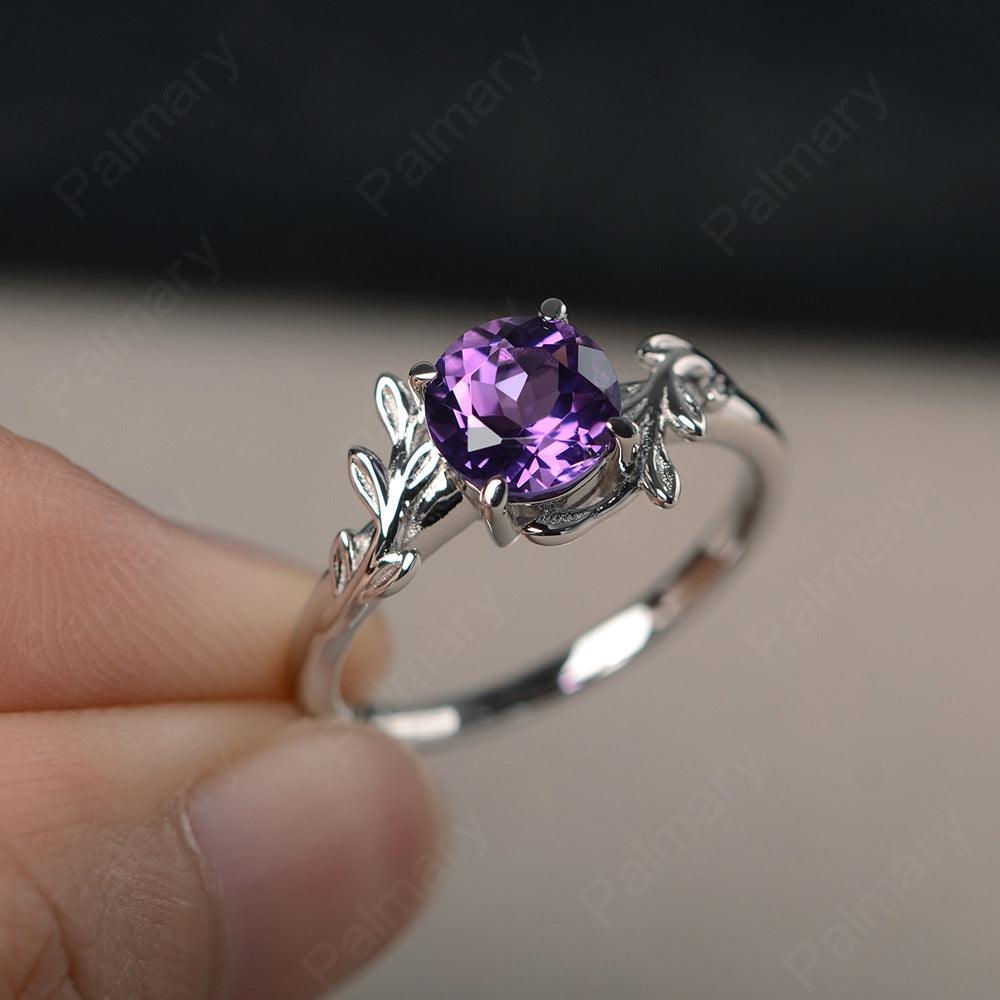 Twig Amethyst Ring Sterling Silver - Palmary