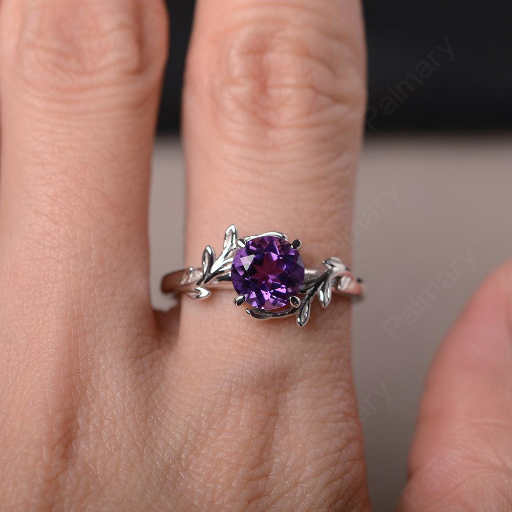 Twig Amethyst Ring Sterling Silver - Palmary