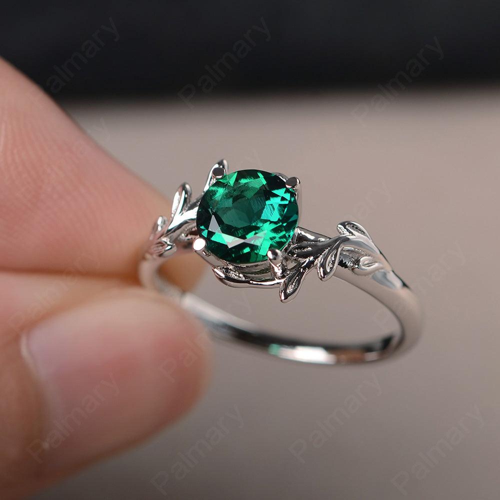 Twig Emerald Ring Sterling Silver - Palmary