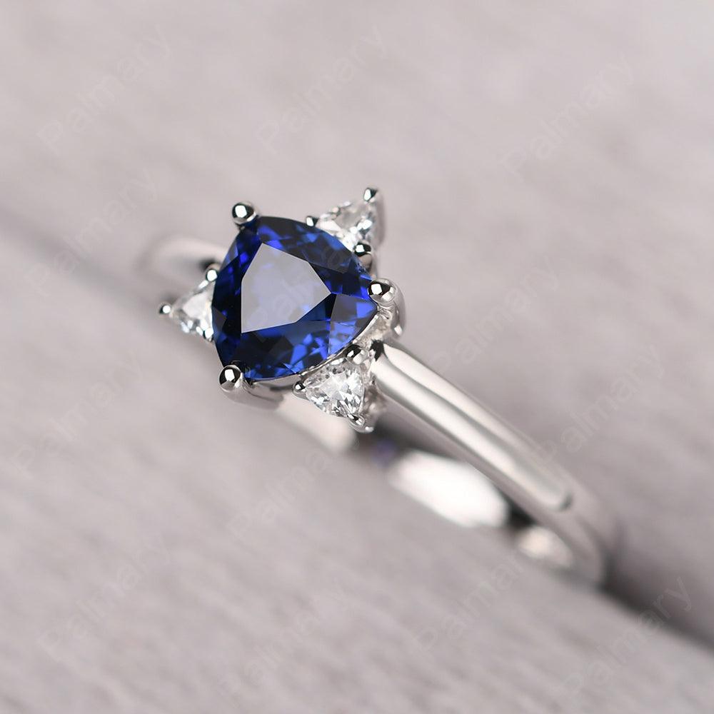 Trillion Cut Sapphire Wedding Ring - Palmary